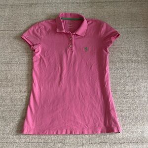 Lilly Pulitzer Pink Island Short Sleeve Polo. Size small.